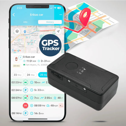 Ultimate Small GPS Tracker: 4-Week Battery Life, Splash-Proof, Perfect for Vehicles, Kids, Seniors, and Luggage!