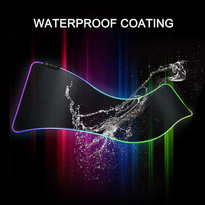 Ultimate RGB Gaming Mouse Pad - 14 Dynamic Lighting Modes, Extra Large 31.5" x 11.8", Anti-Slip Rubber Base & Waterproof Surface for Enhanced Gaming Experience