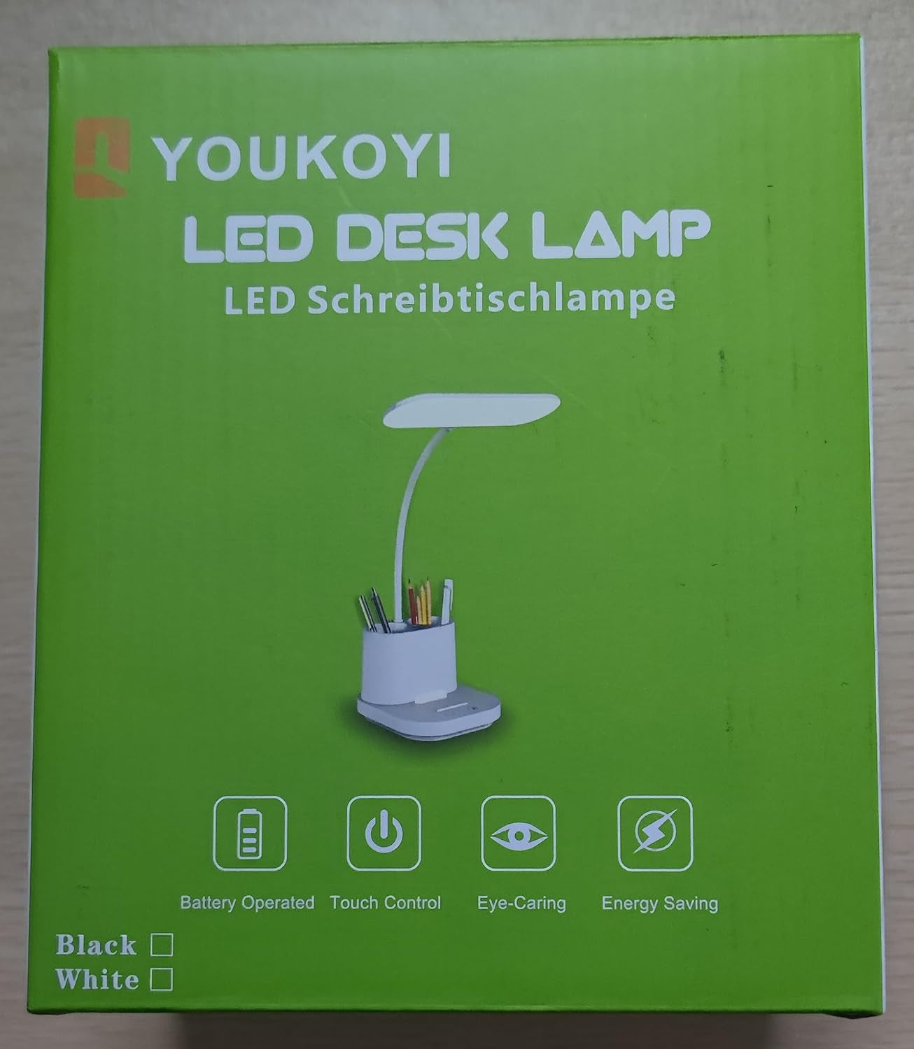 Rechargeable LED Desk Lamp with Touch Control, 3 Color Modes, Stepless Dimming, Pen Holder & Night Light - Perfect for Home Office, Study & Reading