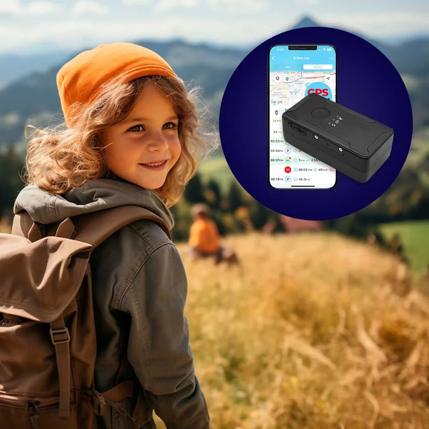 Ultimate Small GPS Tracker: 4-Week Battery Life, Splash-Proof, Perfect for Vehicles, Kids, Seniors, and Luggage!