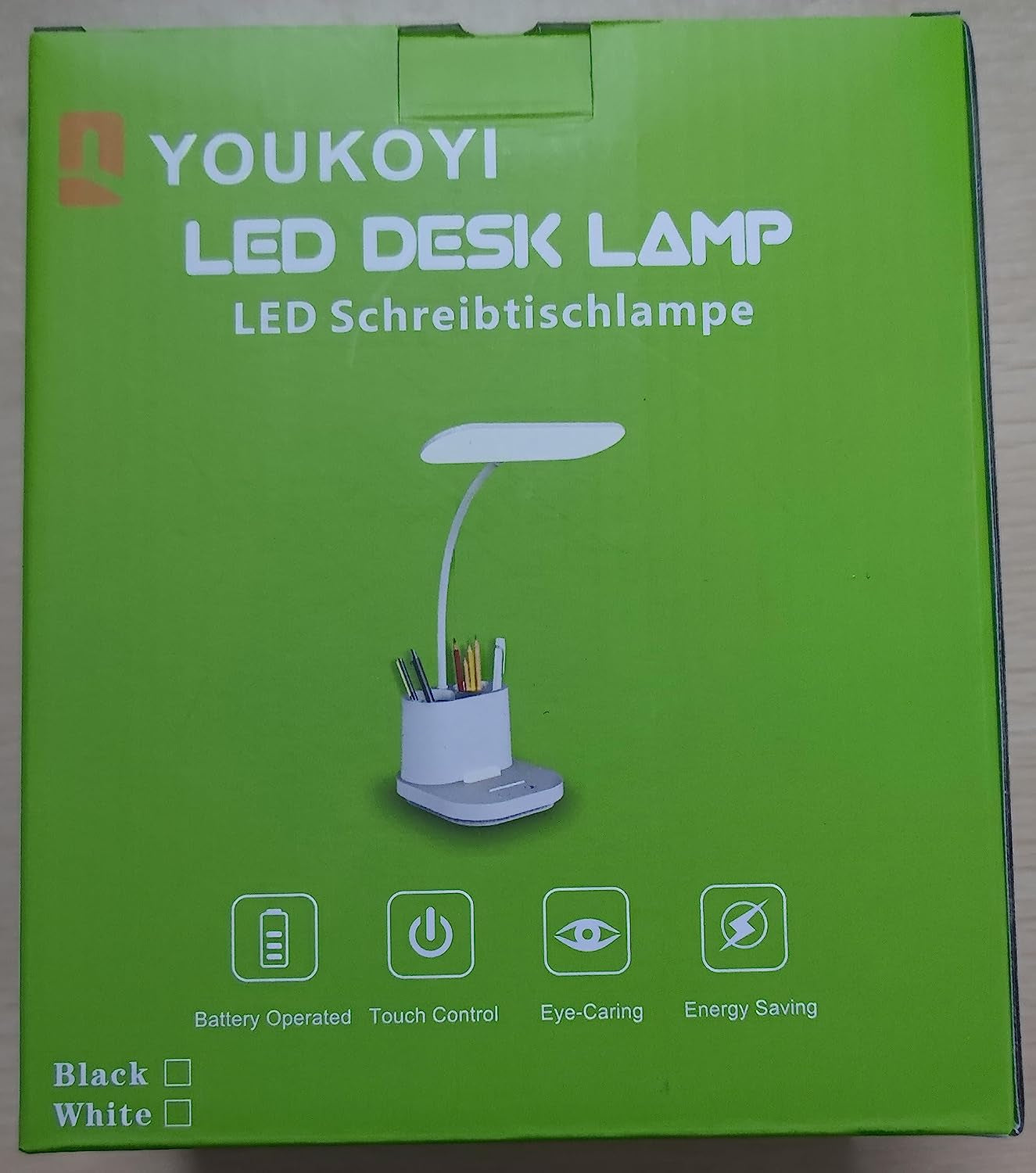 Rechargeable LED Desk Lamp with Touch Control, 3 Color Modes, Stepless Dimming, Pen Holder & Night Light - Perfect for Home Office, Study & Reading